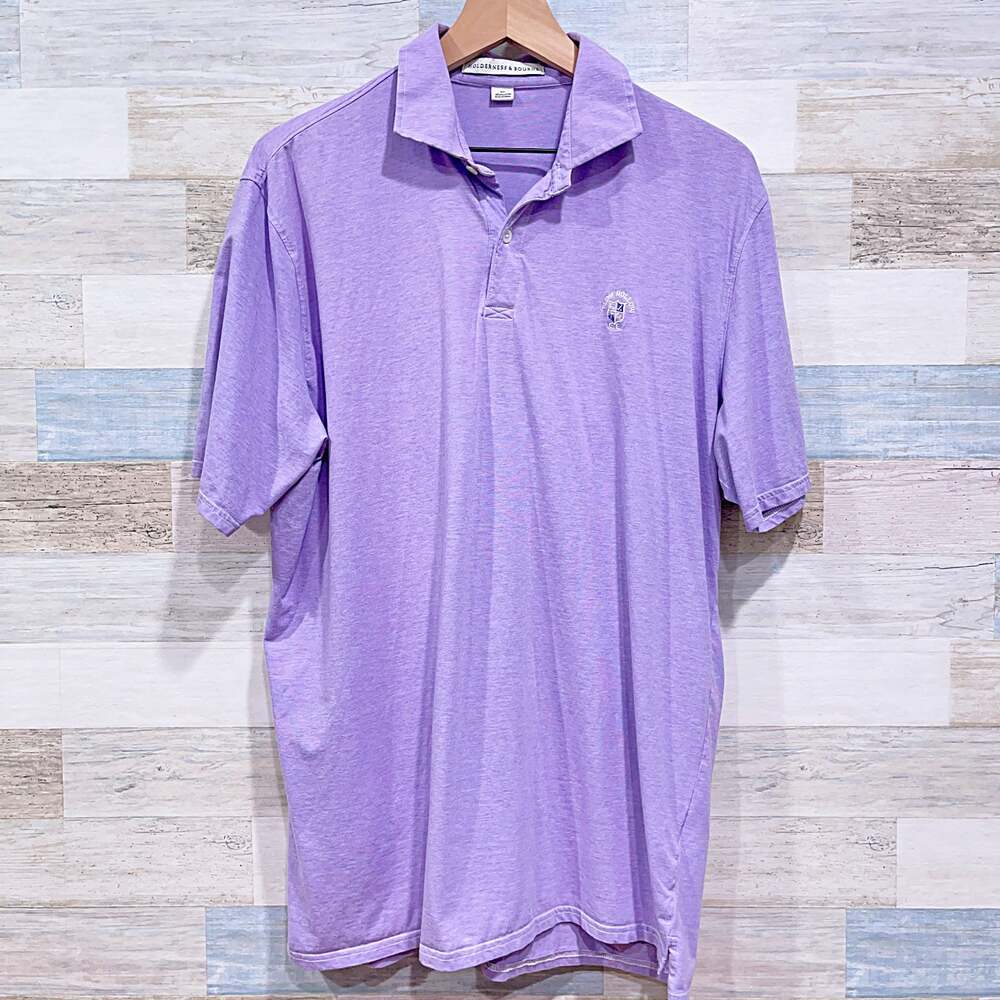 Holderness & Bourne Soft Jersey Plum Hollow Golf Polo Shirt Purple Mens XL